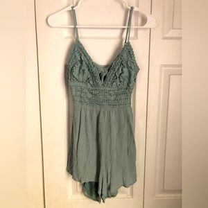 Beach romper, teal